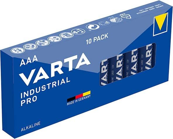 VARTA 10er Pack Industrial Pro 4003 Micro AAA Alkaline LR 03