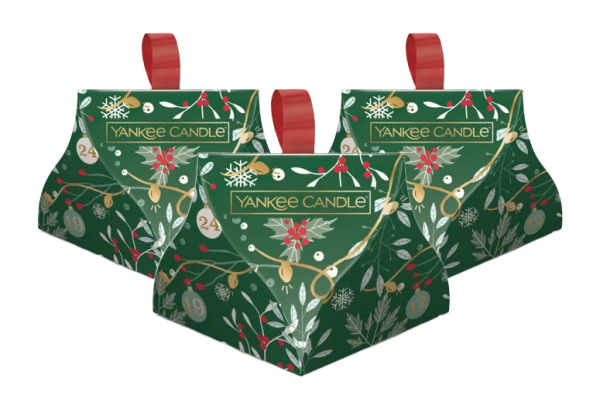 3 x Yankee Candle Geschenkset je 3 duftende Wax Melts Duftwachse in einer festlichen Weihnachts Schachtel