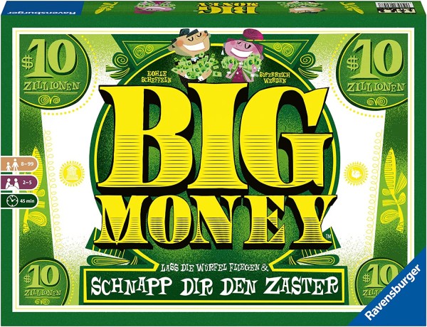 Ravensburger Würfelspiel Big Money Abwechslungsreiches Familienspiel ab 8 Jahren