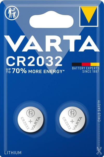 VARTA Lithium 6032 CR2032 Knopfzelle 2er Blister
