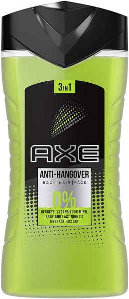 Axe Anti-Hangover 3-1 Body Hair Face Duschgel 400ml