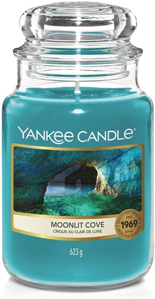 Yankee Candle Moonlit Cove Duftkerze im Glas 623g Brenndauer bis zu 150 Stunden