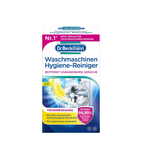 Dr. Beckmann Waschmaschinen Hygiene Reiniger 250g Tiefenreinigung und Entfernt Gerüche