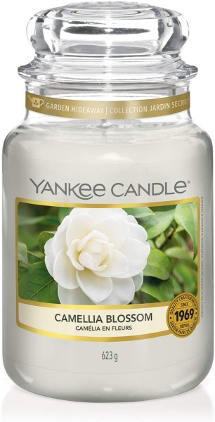 Yankee Candle Camellia Blossom Duftkerze im Glas 623g Blumiger Duft
