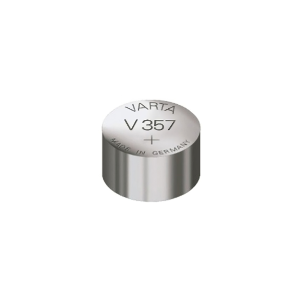 Varta Uhrenknopfzelle V 357 Einwegbatterie Knopfzelle Silber 1,5 V