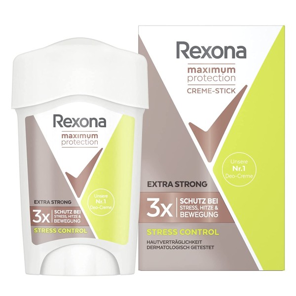 3 x Rexona Maximum Protection Stress Control Woman Anti Transpirant Deo Cremestick je 45ml 48H Schutz