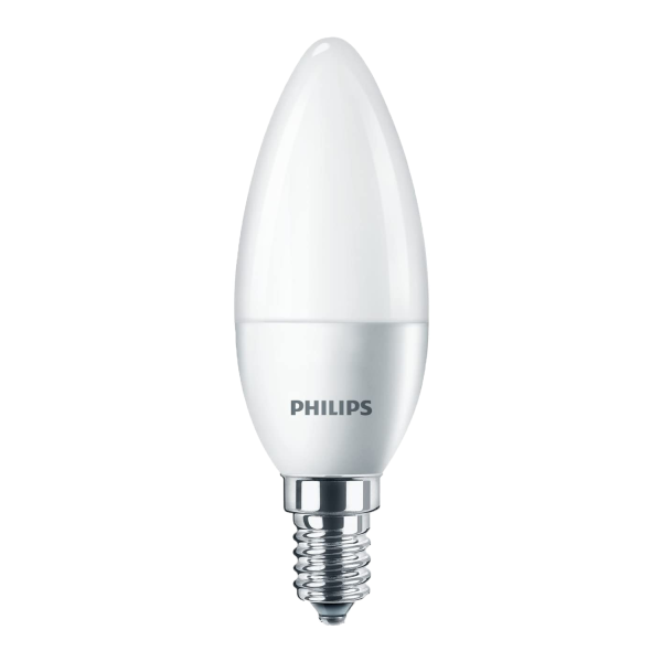 Philips LED Lampe ersetzt 40 W E14 neutralweiß 4000K 520 Lumen Kerze