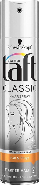 5 x Schwarzkopf 3 Wetter Taft Haarspray Classic strapaziertes Haar starker Halt 2 je 250ml