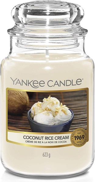 Yankee Candle Coconut Rice Cream Duftkerze im Glas 623g Brenndauer bis zu 150 Stunden