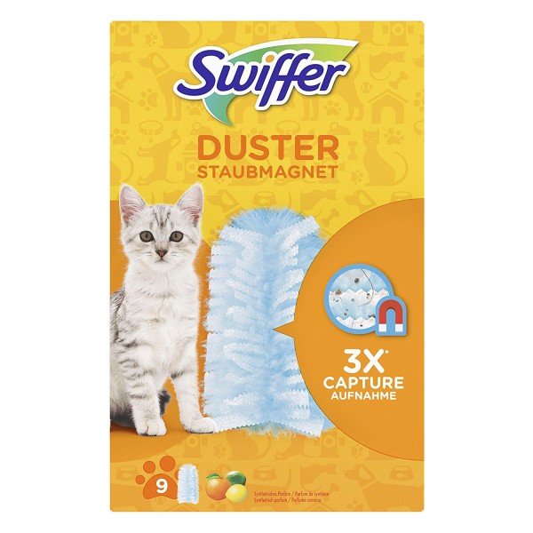 3 x Swiffer Duster Staubmagnet je 9 Stück ideal für Haustiere Staubentferner