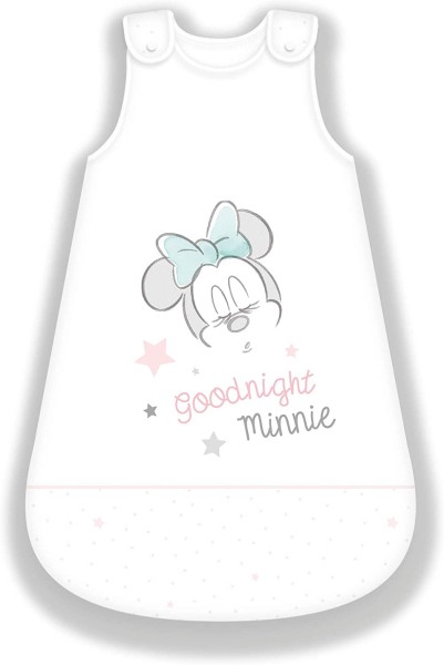 Herding Disney\'s Goodnight Minnie Mouse Baby Schlafsack Baumwolle weiß 70cm