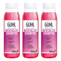 3 x Guhl Revitalize Shampoo Für normales Haar Tiefenreinigend Pflege & Glanz je 300ml