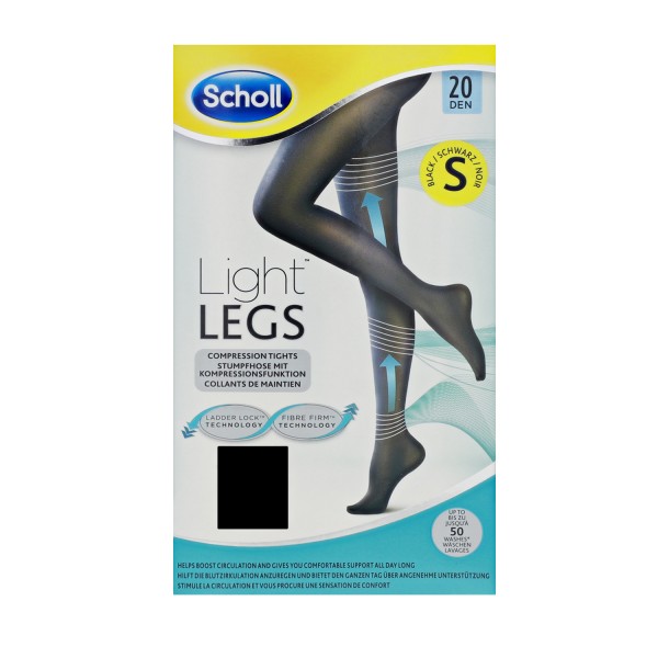 Scholl Light Legs Strumpfhose 20 DEN schwarz Größe S mit Kompressionsfunktion