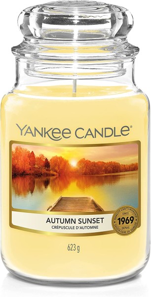 Yankee Candle Autumn Sunset Duftkerze im Glas 623g Herbstlicher Sonnenuntergang