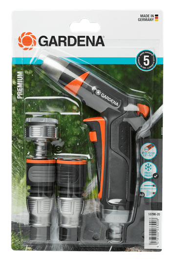 Gardena Premium Grundausstattung Anschluss Set mit Reinigungsspritze Anschlussteilen für 13 und 15mm