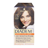 Schwarzkopf Diadem Seiden-Color-Creme 2 in1 Schutz & Pflege Haarfarbe Schoko-Braun 732 Stufe 3