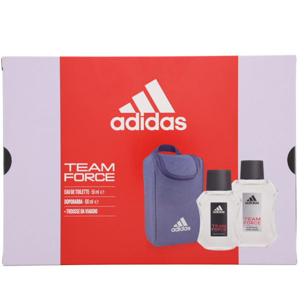 adidas Team Force Geschenk Set for men EDT 50ml & Aftershave & 100ml & Reisebeutel