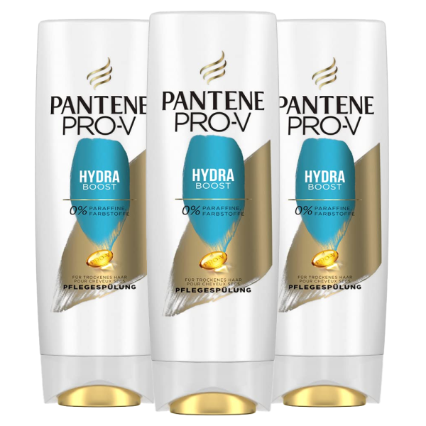 3 x Pantene Pro-V Hydra Boost Pflegespülung für Trockenes Haar je 200ml Conditioner Haarpflege