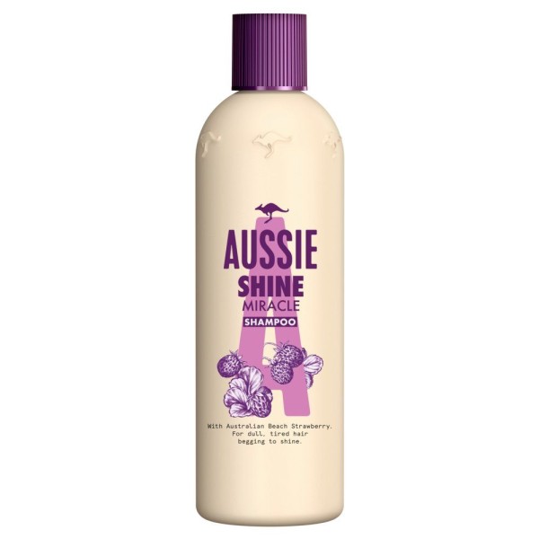 3 x Aussie Miracle Shine Shampoo je 300 ml für stumpfes Haar