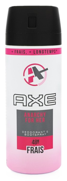 6x Axe Deospray Anarchy Deodorant Bodyspray for her je 150ml