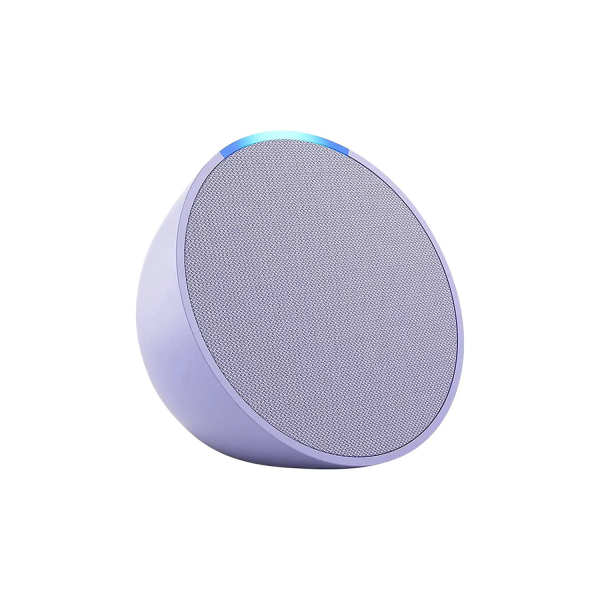 Amazon Echo Pop Lavendel Alexa kompakter und smarter WLAN Bluetooth-Lautsprecher mit vollem Klang
