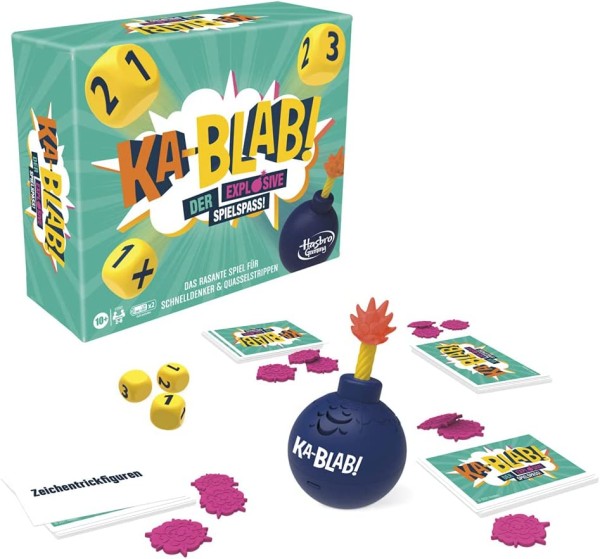 Hasbro Ka-Blab! Der explosive Spielspass! Spieleabende für 2 - 6 Spieler ab 10 Jahren Familienspiel