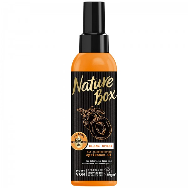 Nature Box Glanz Spray mit 100% Aprikosen-Öl 150ml