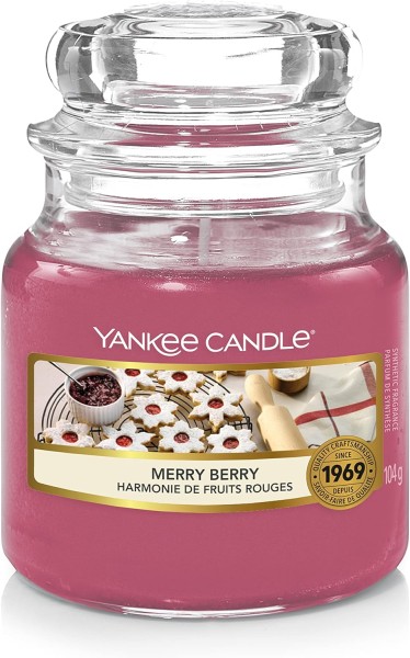 Yankee Candle Merry Berry Duftkerze im Glas 104g Brenndauer bis zu 30 Stunden