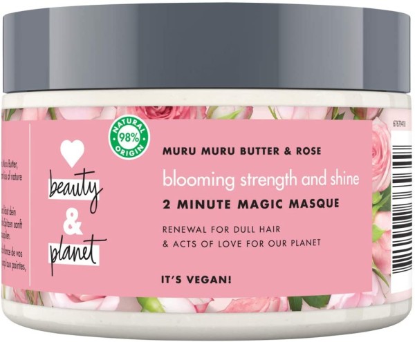 3 x Love Beauty And Planet Muru Muru Butter & Rose Haarmaske Blooming Colour je 300 ml