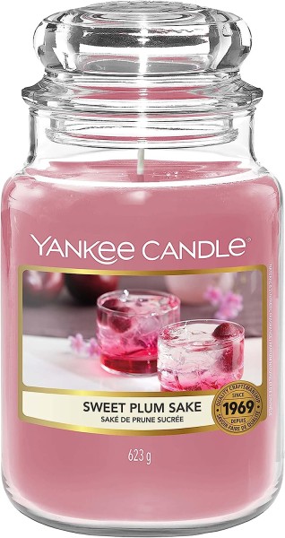 Yankee Candle Sweet Plum Sake Duftkerze im Glas 623g Süßer Pflaumensake