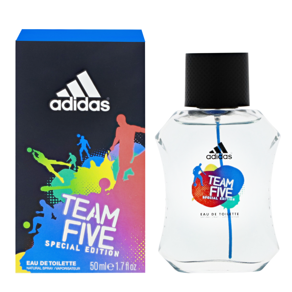 3x ADIDAS Team Five Special Edition Eau de Toilette Spray je 50ml For Men
