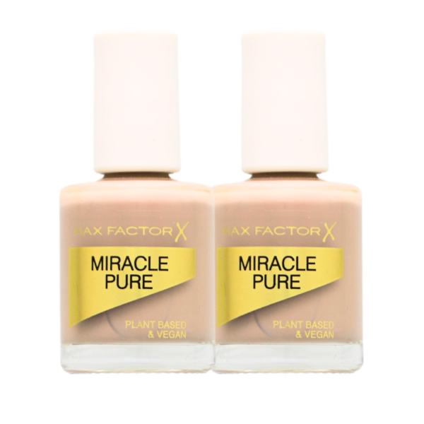 2 x Max Factor Miracle Pure 812 Spiced Chai Nagellack je 12ml Langanhaltend & Pflegend Vegan Pfanzenbasiert