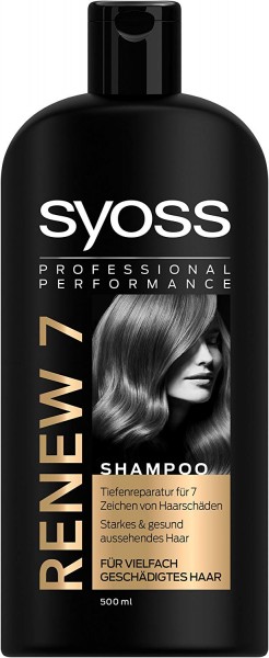 Syoss Renew 7 Shampoo 500ml Für Vielfach Geschädigtes Haar