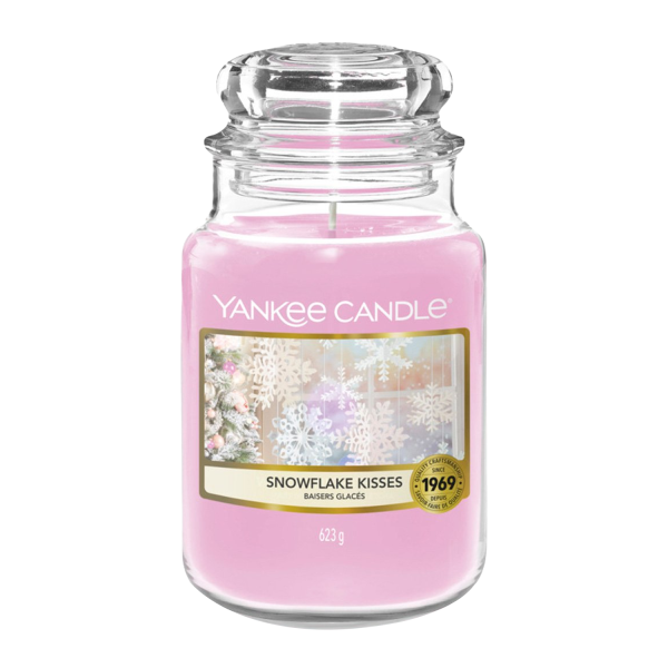 Yankee Candle Snowflake Kisses Duftkerze im Glas 623g 110-150 Stunden Brenndauer