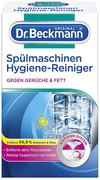 3 x Dr. BeckmannSpülmaschinen Hygiene Reiniger jeweils 75g+Feuchttuch