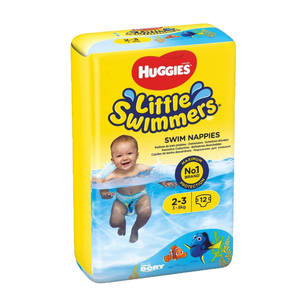 Huggies Little Swimmers 12 Stück Schwimmwindeln für Babies 3-8 kg Größe 2-3