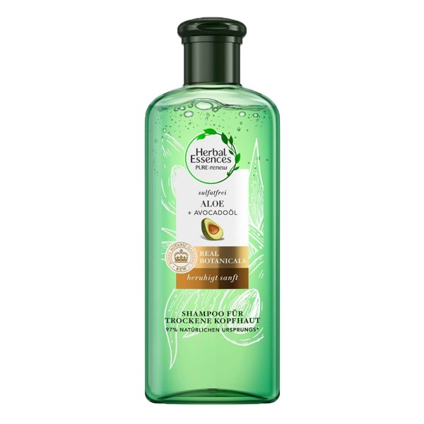 Herbal Essences pure renew Aloe & Avocadoöl Shampoo 225 ml für trockene Haut