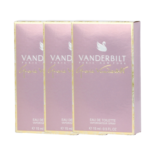 3x Gloria Vanderbilt Eau De Toilette Parfum Spray je 15ml