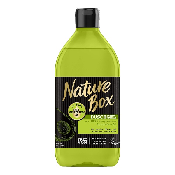 6 x Nature Box Duschgel Avocado-Öl je 385 ml sanfte Pflege Vegan Showergel