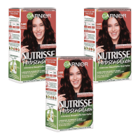 3 x Garnier Nutrisse Farbsensation 2.60 Dunkles Mahagoni Dauerhafte Haarfarbe