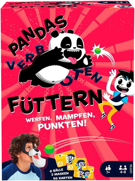 Mattel Pandas Füttern verboten Kinderspiel geeignet für 4 - 8 Spieler 7 Jahre+