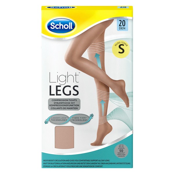 Scholl Light Legs 20 DEN Strumpfhose Größe S Nude mit Kompressionsfunktion