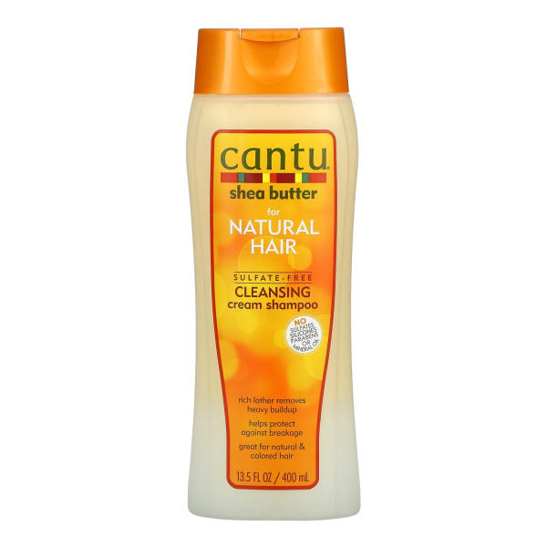 Cantu Feuchtigkeit Shampoo mit Sheabutter 400ml für lockiges, gefärbtes und natürliches Haar