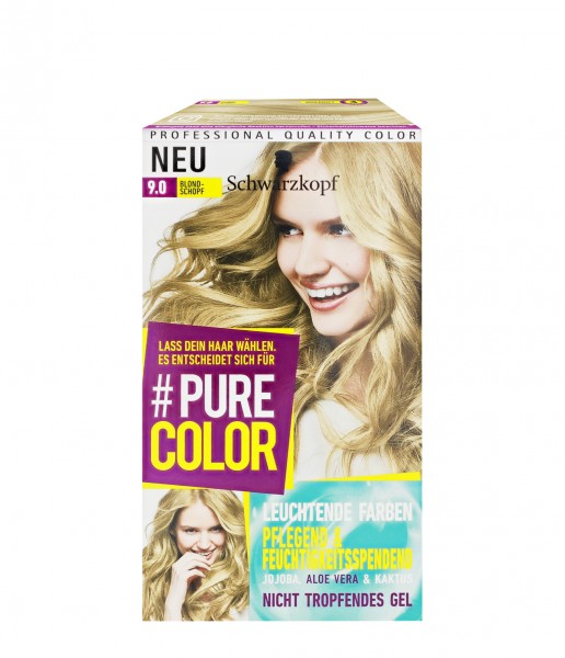 Schwarzkopf Pure Color 9.0 Blond Schopf Gel Coloration Dauerhafte Haarfarbe