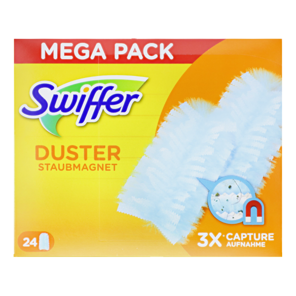 48 Swiffer Duster Staubmagnet Megapack 2 x 24 Tücher ideal gegen Staub Tierhaare & Allergene