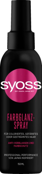 SYOSS Color Farbglanz-Spray für die Haare 150ml Anti-Verblassen und Farbschutz
