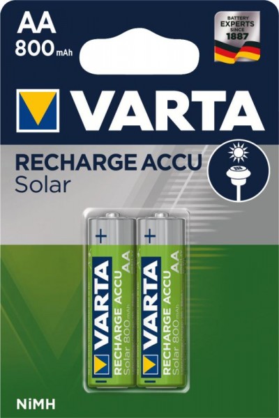 VARTA Solar Ready 2 Use Akku AA Mignon 800mAh BL2