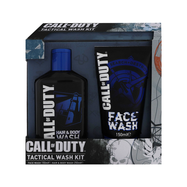 Call of Duty Tactical Wash Geschenk Set Gift Set Showergel Hair Body Wash 250ml & Face Wash 150ml