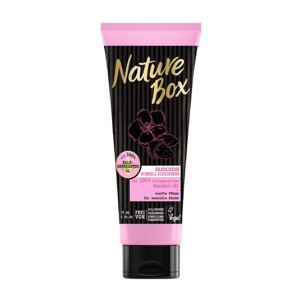 3 x Nature Box Handcreme Mandel-Öl je 75 ml Pflege für die Hände
