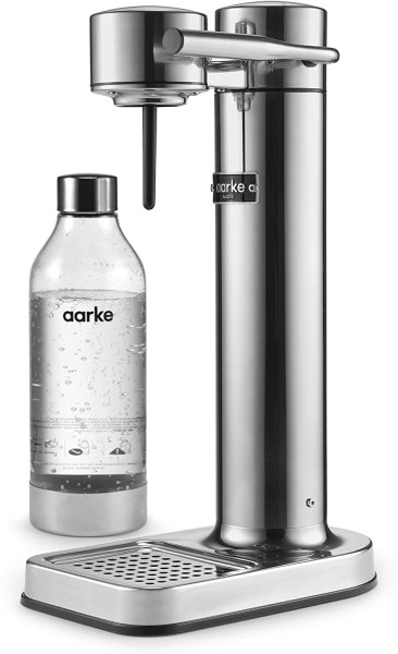 Aarke Carbonator II Wassersprudler Edelstahl Gehäuse Soda Sprudelwasser